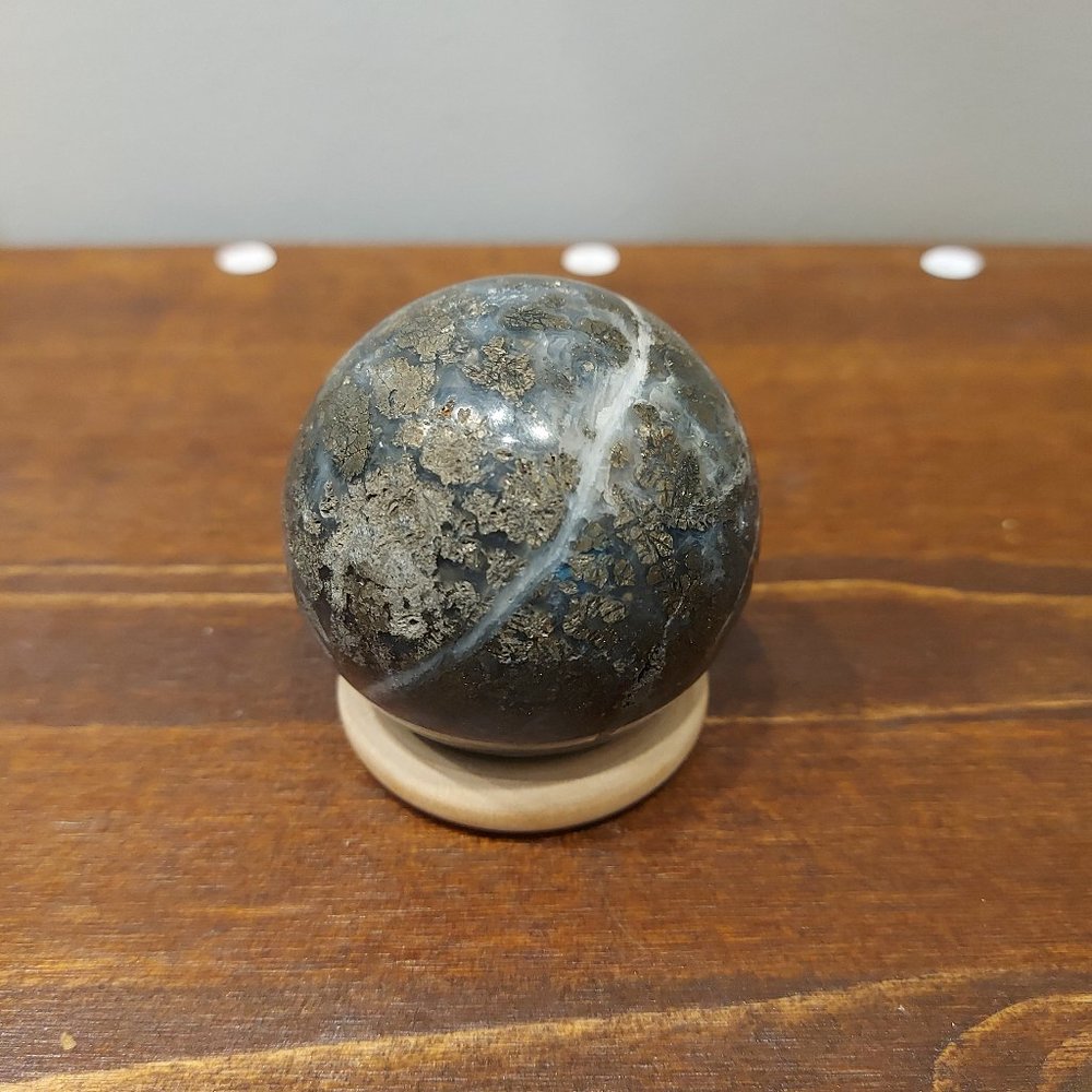🔥 Sale 🔥Marcasite in Chalcedonly Sphere - 12.55 - Final Price